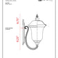 Z-Lite Armstrong 8" 1-Light Bronze Aluminum Outdoor Wall Sconce With Clear Water Glass Shade