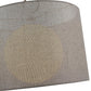 Z-Lite Arosia 20" 1-Light Chrome Pendant Light With Gray Fabric Shade