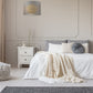 Z-Lite Arosia 20" 1-Light Chrome Pendant Light With Gray Fabric Shade