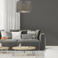 Z-Lite Arosia 24" 1-Light Chrome Pendant Light With Gray Fabric Shade