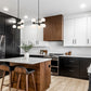 Z-Lite Artemis 18" 6-Light Matte Black Steel and Matte Opal Glass Chandelier