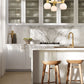 Z-Lite Artemis 18" 6-Light Modern Gold Steel and Matte Opal Glass Chandelier