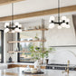 Z-Lite Artemis 25" 10-Light Matte Black Steel and Matte Opal Glass Chandelier