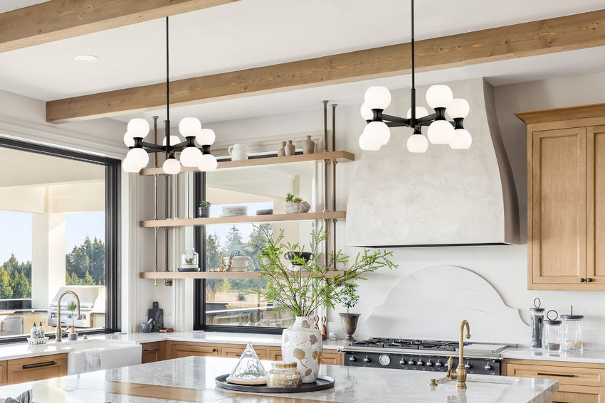 Z-Lite Artemis 25" 10-Light Matte Black Steel and Matte Opal Glass Chandelier