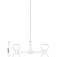 Z-Lite Artemis 25" 10-Light Matte Black Steel and Matte Opal Glass Chandelier