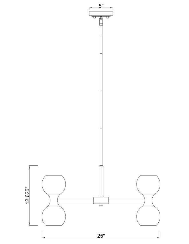 Z-Lite Artemis 25" 10-Light Modern Gold Steel and Matte Opal Glass Chandelier