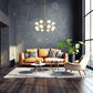 Z-Lite Artemis 32" 16-Light Modern Gold Steel and Matte Opal Glass Chandelier
