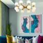 Z-Lite Artemis 32" 16-Light Modern Gold Steel and Matte Opal Glass Chandelier