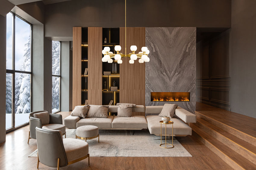 Z-Lite Artemis 42" 20-Light Modern Gold Steel and Matte Opal Glass Chandelier