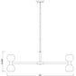 Z-Lite Artemis 42" 20-Light Modern Gold Steel and Matte Opal Glass Chandelier