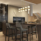 Z-Lite Artemis 5" 10-Light Modern Gold Steel and Matte Opal Glass Linear Chandelier