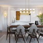 Z-Lite Artemis 5" 10-Light Modern Gold Steel and Matte Opal Glass Linear Chandelier