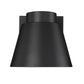Z-Lite Asher 12" 1-Light LED Black Outdoor Wall Sconce With Sandblast Aluminum Shade