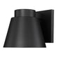 Z-Lite Asher 12" 1-Light LED Black Outdoor Wall Sconce With Sandblast Aluminum Shade