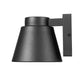 Z-Lite Asher 6" 1-Light LED Black Outdoor Wall Sconce With Sandblast Aluminum Shade