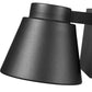 Z-Lite Asher 6" 1-Light LED Black Outdoor Wall Sconce With Sandblast Aluminum Shade