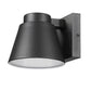 Z-Lite Asher 6" 1-Light LED Black Outdoor Wall Sconce With Sandblast Aluminum Shade