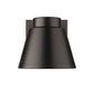 Z-Lite Asher 6" 1-Light LED Oil Rubbed Bronze Outdoor Wall Sconce With Sandblast Aluminum Shade