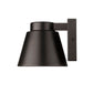 Z-Lite Asher 6" 1-Light LED Oil Rubbed Bronze Outdoor Wall Sconce With Sandblast Aluminum Shade