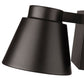 Z-Lite Asher 6" 1-Light LED Oil Rubbed Bronze Outdoor Wall Sconce With Sandblast Aluminum Shade