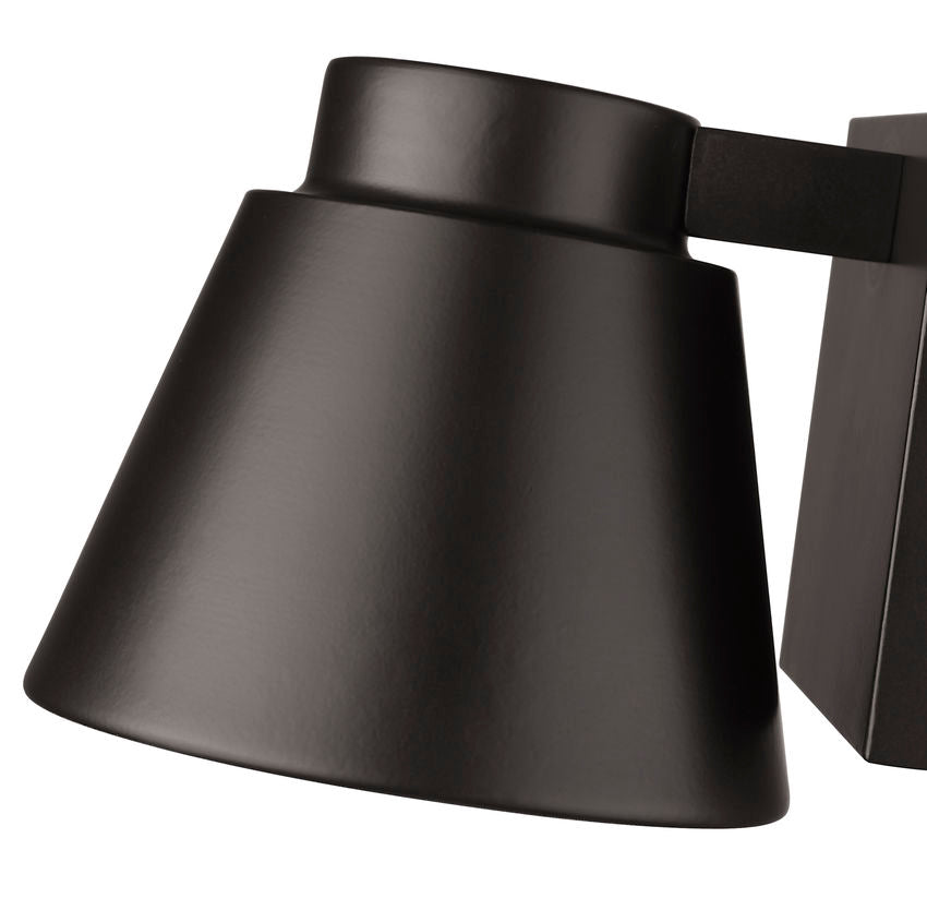 Z-Lite Asher 6" 1-Light LED Oil Rubbed Bronze Outdoor Wall Sconce With Sandblast Aluminum Shade
