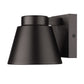 Z-Lite Asher 6" 1-Light LED Oil Rubbed Bronze Outdoor Wall Sconce With Sandblast Aluminum Shade