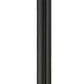 Z-Lite Aspen 1-Light Medium Bulb Base Black Aluminum Frame Clear Seedy Glass Shade Outdoor Post Mounted Fixture