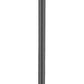 Z-Lite Aspen 554PHXLR-519P-BK 3-Light Candelabra Bulb Base Black Aluminum Frame Clear Seedy Glass Outdoor Post Mounted Fixture