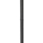 Z-Lite Aura 5013PHBR-567P-BK 1-Light Black Aluminum Outdoor Post Mounted Fixture With Clear Ribbed Glass Shade