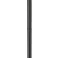 Z-Lite Aura 5013PHBR-567P-BK 1-Light Black Aluminum Outdoor Post Mounted Fixture With Clear Ribbed Glass Shade