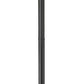 Z-Lite Aura 5013PHBR-567P-BK 1-Light Black Aluminum Outdoor Post Mounted Fixture With Clear Ribbed Glass Shade