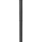 Z-Lite Aura 5013PHBR-567P-BK 1-Light Black Aluminum Outdoor Post Mounted Fixture With Clear Ribbed Glass Shade