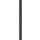 Z-Lite Aura 8" W x 120" H 1-Light Black Aluminum Outdoor Post Mounted Fixture With Clear Ribbed Glass Shade