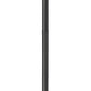 Z-Lite Aura 8" W x 144" H 1-Light Black Aluminum Outdoor Post Mounted Fixture With Clear Ribbed Glass Shade