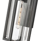 Z-Lite Aura 8" W x 17" H 1-Light Black Aluminum Outdoor Wall Light With Clear Ribbed Glass Shade