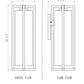 Z-Lite Aura 8" W x 22" H 1-Light Black Aluminum Outdoor Wall Light With Clear Ribbed Glass Shade