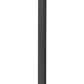 Z-Lite Aura 9" W x 119" H 1-Light Black Aluminum Outdoor Post Mounted Fixture With Clear Ribbed Glass Shade