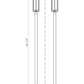 Z-Lite Aura 9" W x 119" H 1-Light Black Aluminum Outdoor Post Mounted Fixture With Clear Ribbed Glass Shade