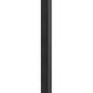 Z-Lite Aura 9" W x 119" H 1-Light Black Aluminum Outdoor Post Mounted Fixture With Clear Ribbed Glass Shade