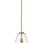 Z-Lite Ayra 12" 1-Light Olde Brass Pendant Light With Clear Glass Shade