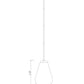 Z-Lite Ayra 8" 1-Light Brushed Nickel Pendant Light With Blue Glass Shade