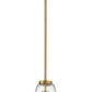 Z-Lite Ayra 8" 1-Light Olde Brass Pendant Light With Clear Glass Shade