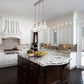 Z-Lite Ayra 8" 3-Light Brushed Nickel Island Light With Clear Glass Shade