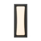 Z-Lite Baden Outdoor 5" W x 13" H 1-Light LED Black Aluminum Outdoor Wall Sconce With White Polycarbonate Shade