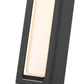 Z-Lite Baden Outdoor 5" W x 13" H 1-Light LED Black Aluminum Outdoor Wall Sconce With White Polycarbonate Shade