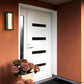 Z-Lite Baden Outdoor 5" W x 13" H 1-Light LED Black Aluminum Outdoor Wall Sconce With White Polycarbonate Shade