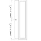 Z-Lite Baden Outdoor 5" W x 13" H 1-Light LED Black Aluminum Outdoor Wall Sconce With White Polycarbonate Shade