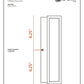 Z-Lite Baden Outdoor 5" W x 13" H 1-Light LED Black Aluminum Outdoor Wall Sconce With White Polycarbonate Shade