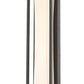 Z-Lite Baden Outdoor 5" W x 24" H 1-Light LED Black Aluminum Outdoor Wall Sconce With White Polycarbonate Shade