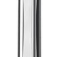 Z-Lite Baden Outdoor 5" W x 24" H 1-Light LED Black Aluminum Outdoor Wall Sconce With White Polycarbonate Shade